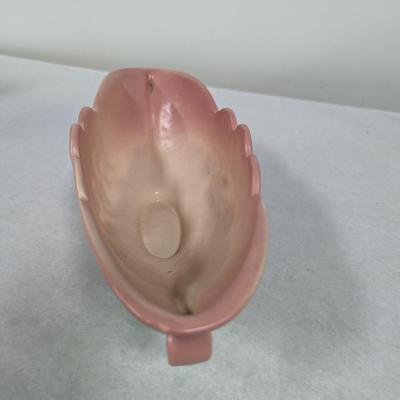 Antique Hull Art Pottery Peach Console Planter