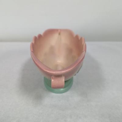 Antique Hull Art Pottery Peach Console Planter