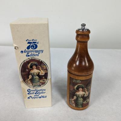 Pepsi Cola 75th Anniversary Edition Combination Salt Shaker & Pepper Mill