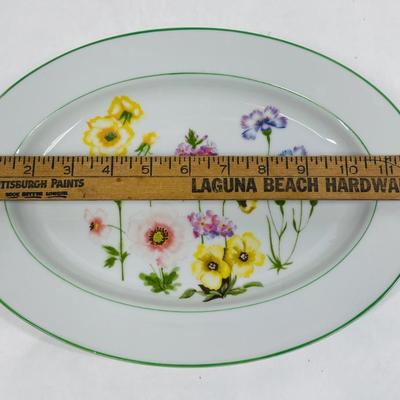Harden Vanessa Oval Platter - wildflower design