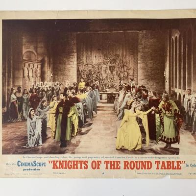 Knights of the Round Table original 1954 vintage lobby card