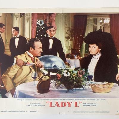 Lady L original 1966 vintage lobby card