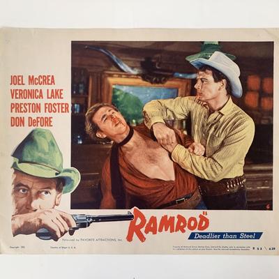 Ramrod original 1947 vintage lobby card