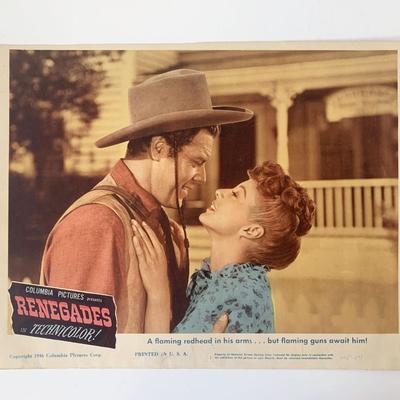 Renegades original 1946 vintage lobby card