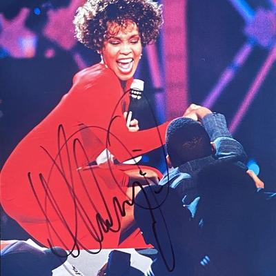 Whitney Houston signed photo