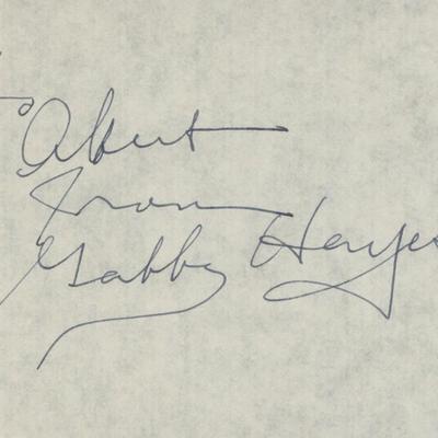 Gabby Hayes Western film star signed note