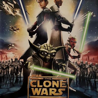 Star Wars The Clone Wars original double-sided movie poster