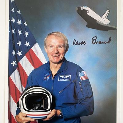 Astronaut Vance D.  Brand signed photo