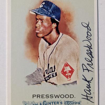 Hank Presswood Signed Baseball Trading Card