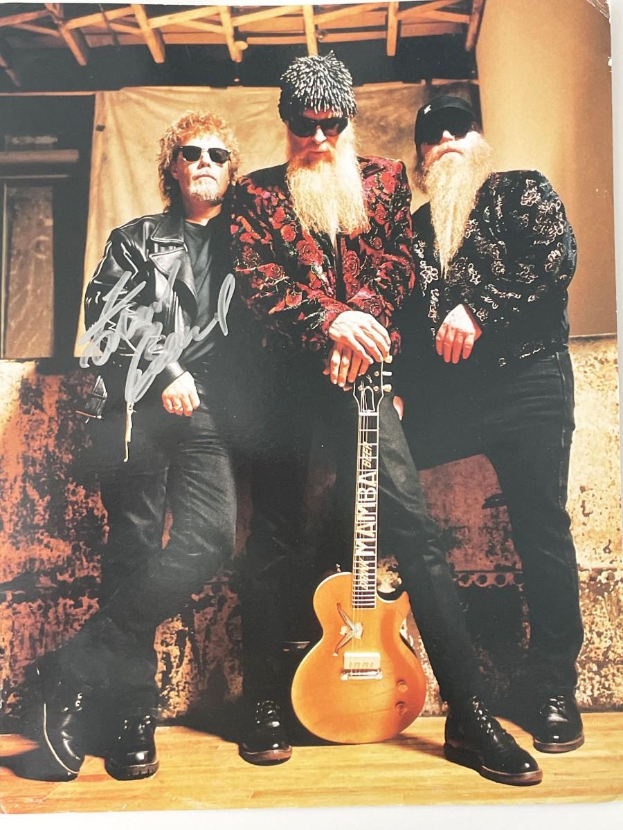 ZZ Top Frank Beard signed photo