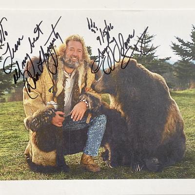 Grizzly Adams Dan Haggarty signed photo. 