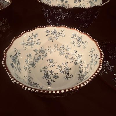 Temp-Tations by Tara, Floral Lace Pattern Bowls (G-MG)