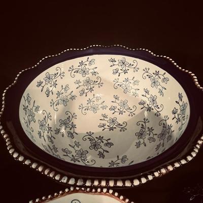 Temp-Tations by Tara, Floral Lace Pattern Bowls (G-MG)