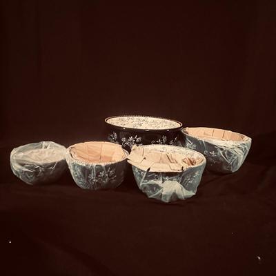 Temp-Tations by Tara, Floral Lace Pattern Bowls (G-MG)