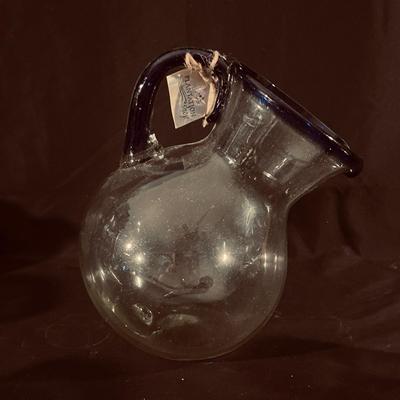 Hand Blown Glass Pitchers & Glasses (K-MG)