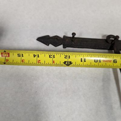 Cast Iron Wall Bracket & Kitchen Utensils