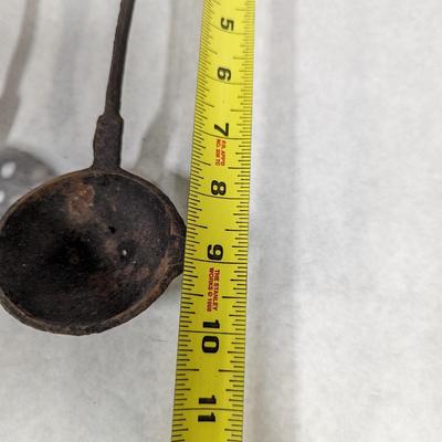 Cast Iron Wall Bracket & Kitchen Utensils