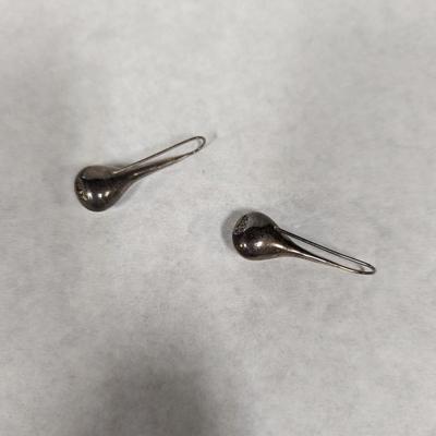 Vintage Taxco Mexican Sterling Silver Large Teardrop Earrings 9.3 grams