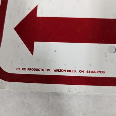 Metal No Parking Anytime Sign