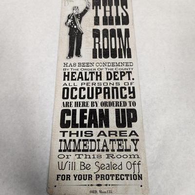 Metal "This Room" Wall Sign