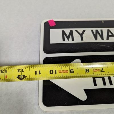 Double Sided Cardboard My Way Highway