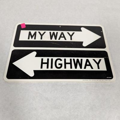 Double Sided Cardboard My Way Highway