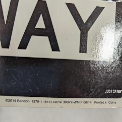 Double Sided Cardboard My Way Highway
