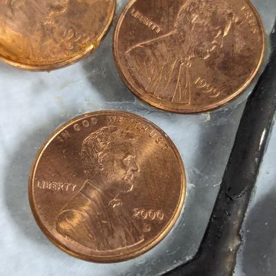 Stained Glass Wall Decor With Glued On Pennies 1897 - 2016