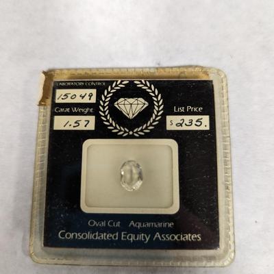 Consolidated Equity Associates Oval Cut Aquamarine Gem