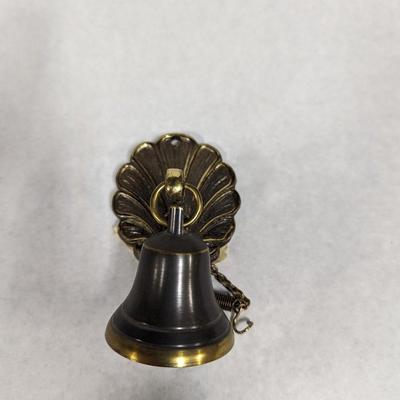 Vintage Brass Wall Mount Servants Bell