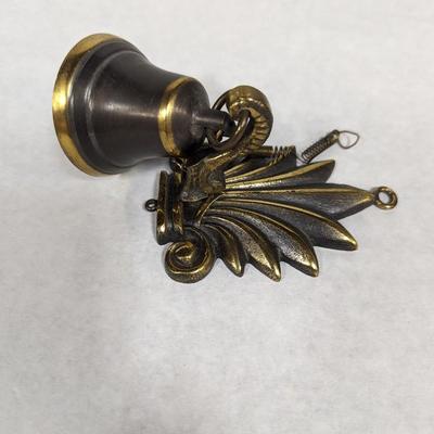 Vintage Brass Wall Mount Servants Bell