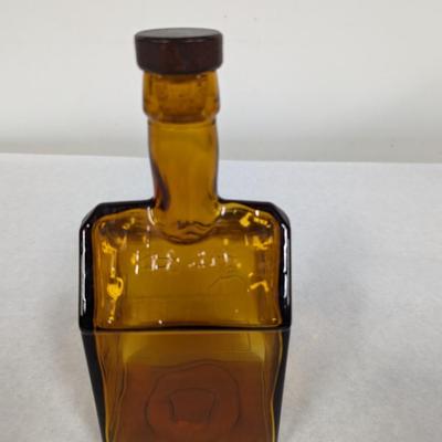 EC Booz’s Old Cabin “1840” Glass Whiskey Bottle