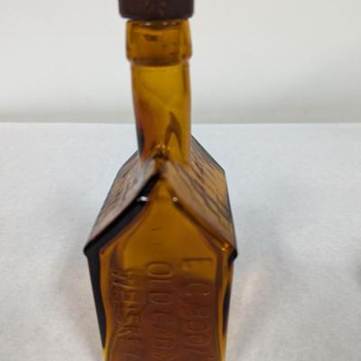EC Booz’s Old Cabin “1840” Glass Whiskey Bottle
