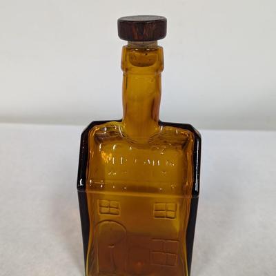 EC Booz’s Old Cabin “1840” Glass Whiskey Bottle