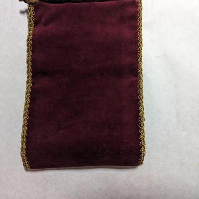 Needlepoint & Petit Point Lillie's with Burgundy Velvet Back Bell Pull