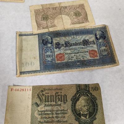 Pre-WWII German Foreign Banknotes Lot W