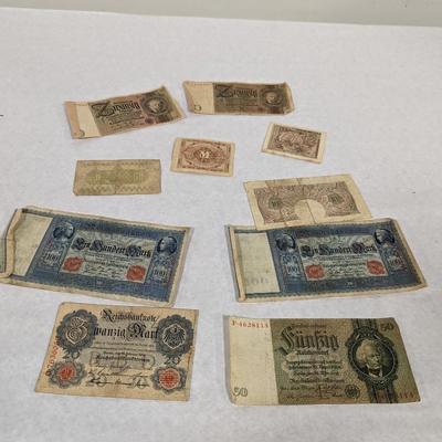 Pre-WWII German Foreign Banknotes Lot W