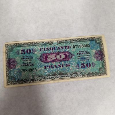 Banknote France 50 1944