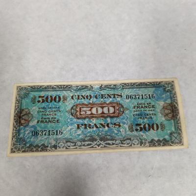 Banknote France 500 1944
