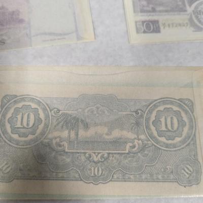 Foreign Banknotes Japanese Uruguay St. Helena Bermuda Specimen Paraguay Lot U