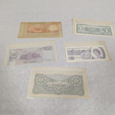 Foreign Banknotes Japanese Uruguay St. Helena Bermuda Specimen Paraguay Lot U