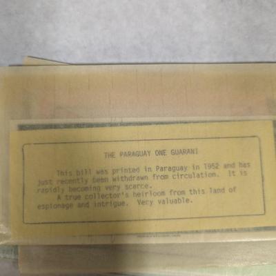 Foreign Banknotes Japanese Uruguay St. Helena Bermuda Specimen Paraguay Lot U