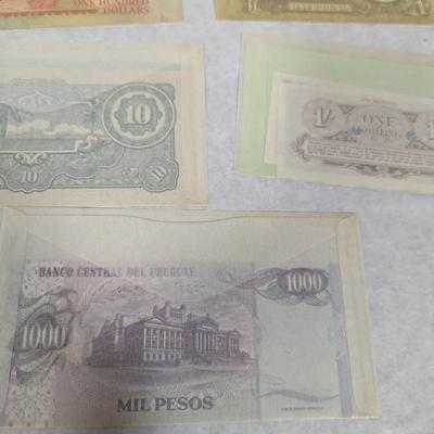 Foreign Banknotes Includes Rare WWII Japanese and Great Britain Currency Lot T
