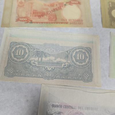 Foreign Banknotes Includes Rare WWII Japanese and Great Britain Currency Lot T