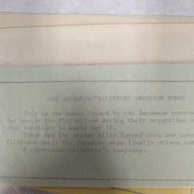 Foreign Banknotes Japanese/Philippine Paraguay Uruguay Indonesia Lot R