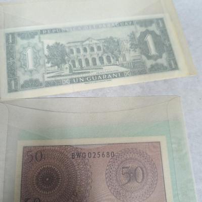 Foreign Currency Japanese/Burma Indonesia Paraguay St. Helena Laos Chile Lot Q
