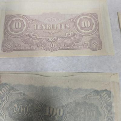 Foreign Currency Japanese/Burma Indonesia Paraguay St. Helena Laos Chile Lot Q
