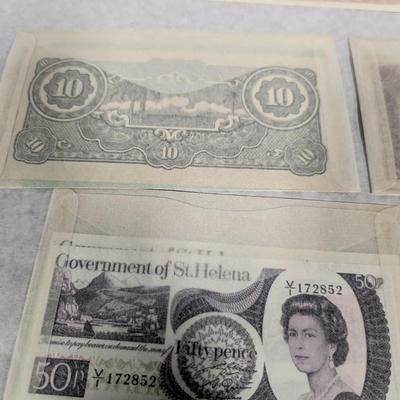 Foreign Currency Japanese/Burma Indonesia Paraguay St. Helena Laos Chile Lot Q