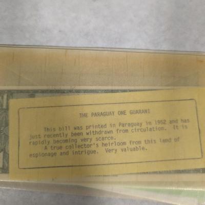 Foreign Banknotes Japanese/Burma Great Britain St Helena Uruguay Biafra Paraguay Laos Lot M