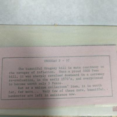 Foreign Banknotes Japanese/Philippine Philippine Gureilla Yugoslavia Uganda Uruguay Lot L